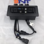 multimedia conceal style desktop pop up power socket