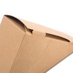 Biodegradable Large Clamshell Meal Box Takeaway Hot food salad Paper Packaging
