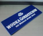 Custom design Logo Embossed Soft rubber Pvc Bar Mat