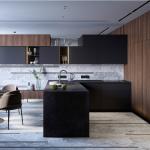 PVC Wooden Modular Kitchen Cabinets