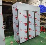 Commercial Kitchen Upright Stainless Steel Fridge 3 Door Fridge Refrigerated