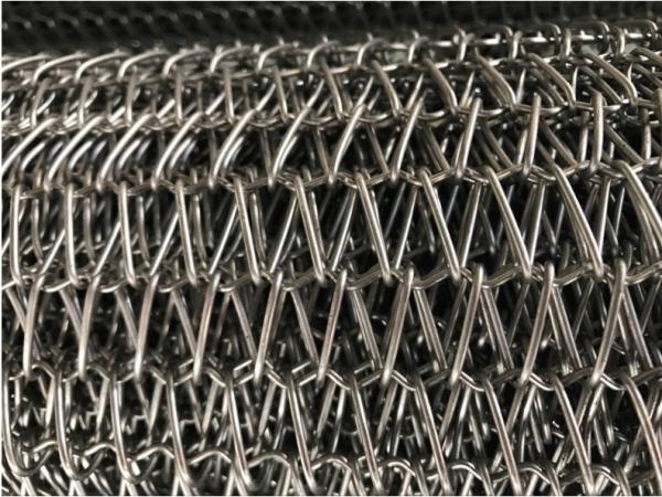 Adjustable Pitch Flexible Conveyor Belt For Food Freezering Conveyor Anti -