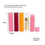 5g Plastic Lipstick Transparent Tube Packaging Vibrant Pink Lipstick Tube