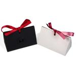 Custom Blue Paper Gift Box Packaging with Clear Window for Cosmetic Mirror