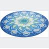 Buy cheap Kundalini Round Anti Slip Mat 1400mm X 3mm Suede Yoga Mats Natural Rubber from wholesalers