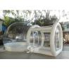 Buy cheap Outdoor transparent inflatable camping bubble tent with frame tunnel entrance from wholesalers
