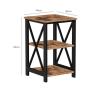 Buy cheap Wholesale Side Table with X-shape Steel Frame, Industrial Side Table, End Table, XLET21BX from wholesalers