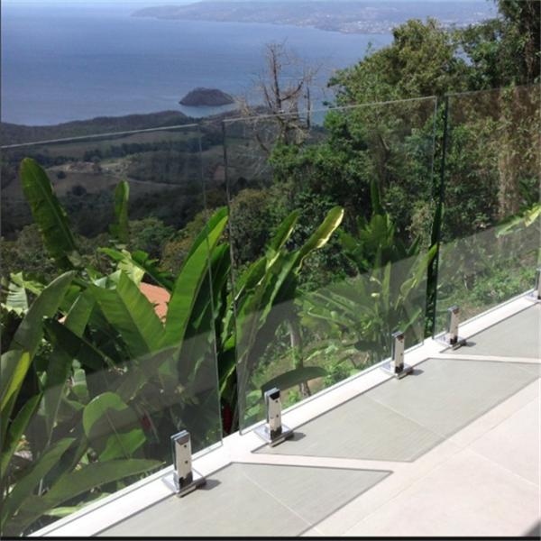 Buy cheap Mirror / Polished Glass Deck Railing Systems , Outdoor Glass Panel Railings from wholesalers