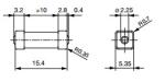 High Breaking Capacity 20 Amp Ceramic Fuse , 250V AC Resettable Fuse Smd Time