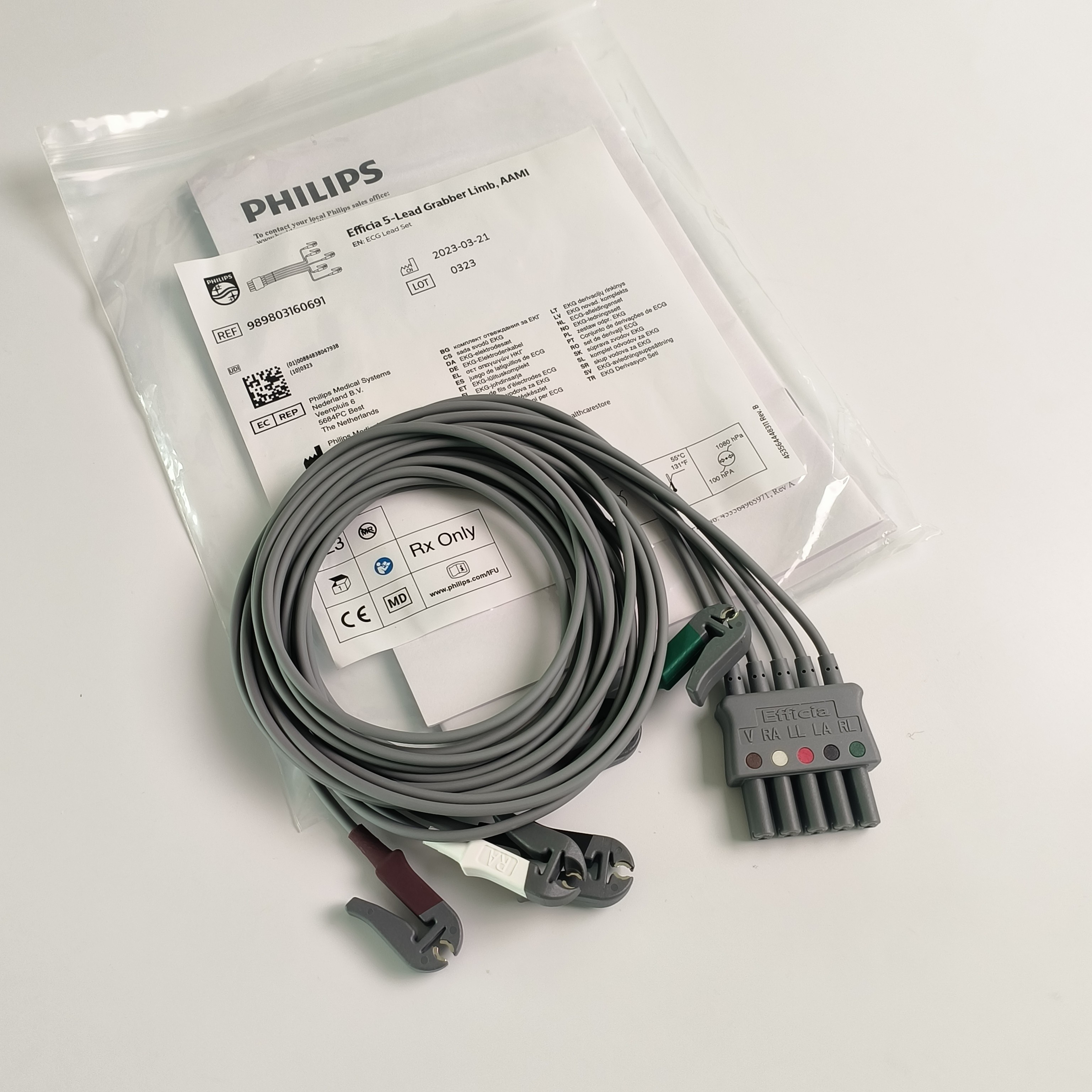 Philip Original Adult Clip Type Five Lead Cable American Standard Middle Connector Single Row Order Number 989803160691