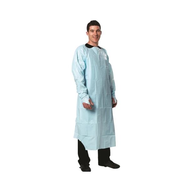 Buy cheap Hospital Used Cloth Isolation Gown Disposable CPE Gown With Long Sleeves from wholesalers