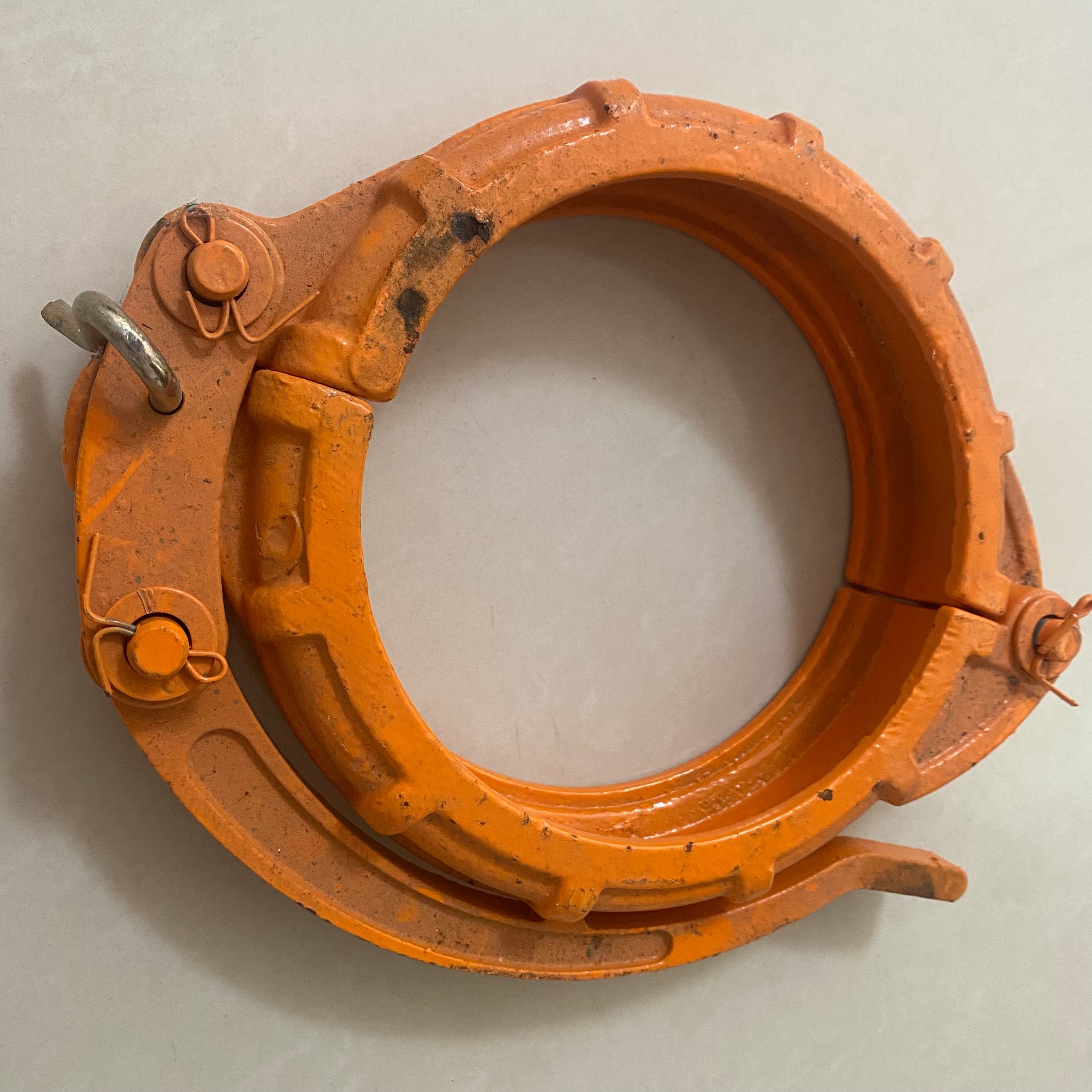 125 150 180 Orange Color Pipe Clamp Spare Parts For Zoomlion Concrete Pump Trucks Support OEM/ODM