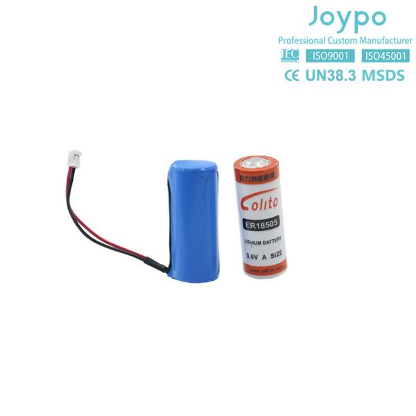 Buy cheap ER18505 Primary Lithium Battery Cell 3.6V 4000mAh A Size Bobbin Cell from wholesalers
