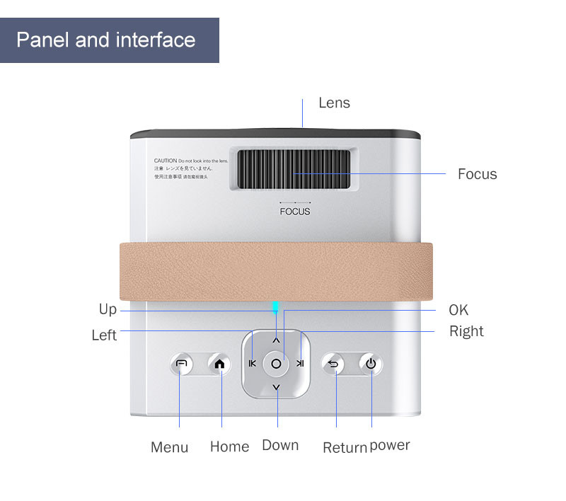 LCD Portable Multi Media Projector LED For Home Theater And Entertainment