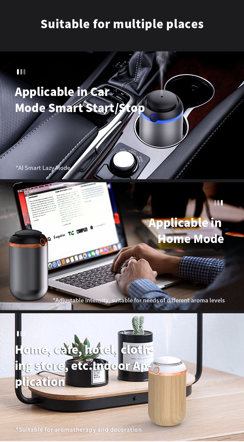 HOMEFISH 10ml Essential Oil Diffusers Smart Capsule Aroma Diffuser Humidification Aromatherapy