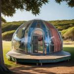 Buy cheap UV Resistant Transparent PC Bubble House Waterproof Geodesic Dome Tent for from wholesalers