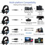 PS4 PC 20000Hz Onikuma K5 Pro Wired Gaming Headset