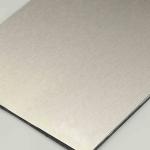 4MM 1220 X 2440MM Brushed Aluminium Composite Sheet Wall Acp Panel HDPE Coated