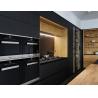 Buy cheap Custom Luxury Wood Grain MDF Moisture-Resistant Frameless Kitchen Cabinets Dubai Skyscraper Project Bulk Supplier Sink Apartment from wholesalers