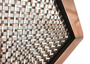 China Surface Finished Services Architectural Woven Wire Mesh With Pattern Design on sale