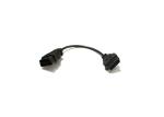 24 Volt J1962 Obd Male To Female Extension Cable Customized For Automotive