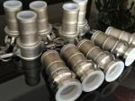 PFA Lined Stainless Steel Camlock Coupling E Adaptor SS316 Male Hose Fittings