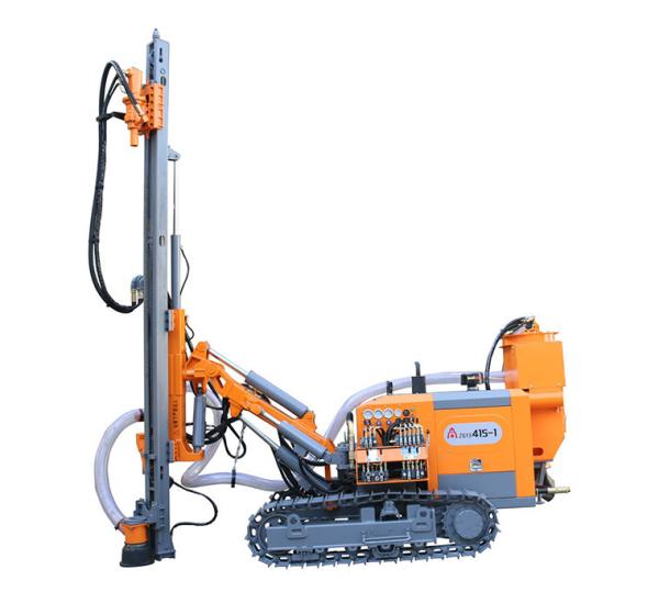 Buy cheap High Performance Dth Rig Machine Without Cab , 90mm - 115mm Blasing Hole Air Drilling Rig from wholesalers