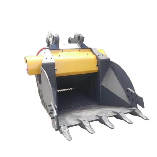 Buy cheap Heavy Duty Construction Machine Attachment Excavator Crusher Jaw Crushing Bucket from wholesalers