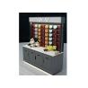 Buy cheap Grey Mobile Wall Mounted Display Cabinets Two Ways Floor Standing For Showroom from wholesalers