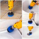 4PC 0.5mm FilamentBathroom Cleaning Drill Brush With PP 0.5mm Filament