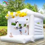 Commercial Adults Kids Inflatable Bouncer White Bouncy House Inflatable Jump