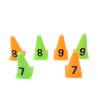 Buy cheap 23cm Orange Training Cones , Digital Sign Barrel Small Football Cones from wholesalers