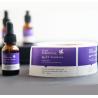 Buy cheap OEM Purple 35x78mm Glass Vial Labels Silver Foil Paper For Eye Creams from wholesalers