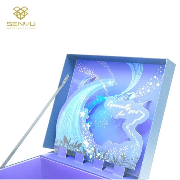 Buy cheap Custom Logo Magnetic Folding Gift Box With Ribbon Carton Black Rigid Flat Luxury from wholesalers