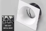 85 Minimeter White Square Recessed Downlights 220v Led Spotlight Anti Glare