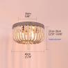 Buy cheap Retro round E27 LED adjustable height wooden bead ceiling chandelier lamp(WH-CI-147) from wholesalers