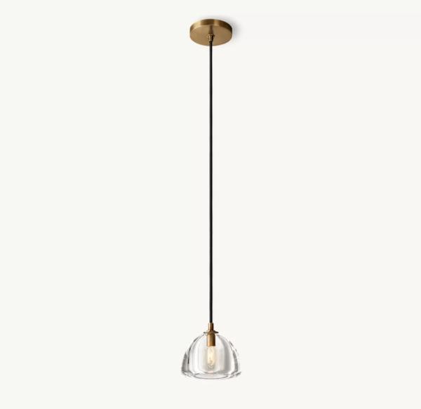 Buy cheap Metal Glass Hemisphere Suspended Pendant Light 110-220 Volts from wholesalers
