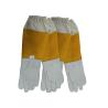 Buy cheap Sheepskin Beekeeping Gloves with Yellow Ventilated Gridding Proof from wholesalers