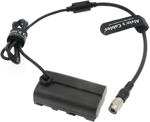 NP F550 Dummy Battery To Hirose 4 Pin Male Power Cable For Sony To Feelworld