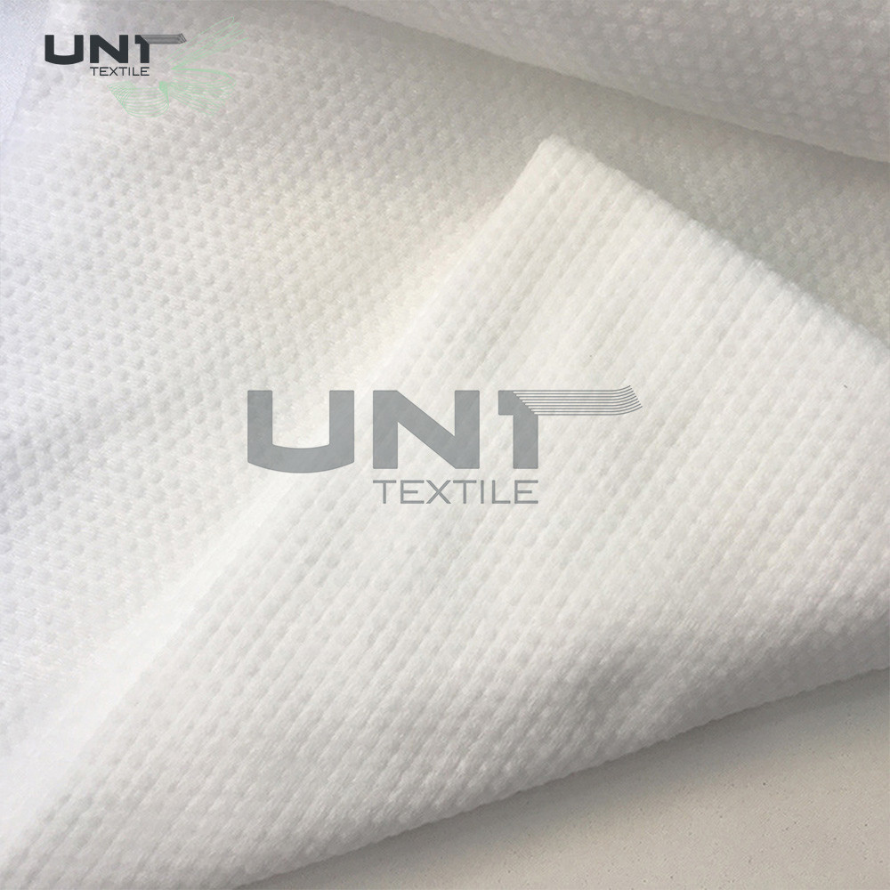 Embossed Biodegradable Spunlace Non Woven Fabric 100% Viscose For Wet Wipes