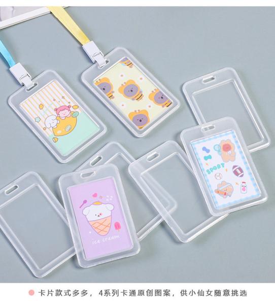 Buy cheap TRANSPARENT CARD HOLDER WORK CARD LANYARD RICE CARD NAME TAG CAMPUS CARD STUDENT BUS SCHOOL CARD HOLDER ACCESS CARD from wholesalers