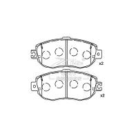 Buy cheap Lexus LS400 UCF 10/20 Lexus Brake Pad D564 , 43022-ST3-E00 Front Ceramic Brake product