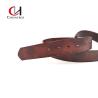 Buy cheap Width 38mm Unisex Genuine Leather Belt Brown With Zinc Alloy Buckle from wholesalers