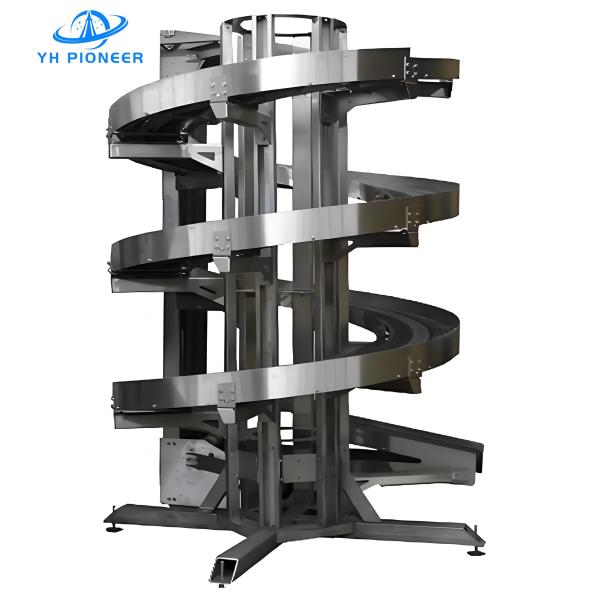Buy cheap Low Noise Carbon Steel Spiral Lifting Conveyor With 200-2000kg Loading Capacity from wholesalers