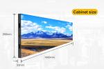 4K Indoor LED Video Wall Display Screen P2.976 53mm Thickness Ultra High
