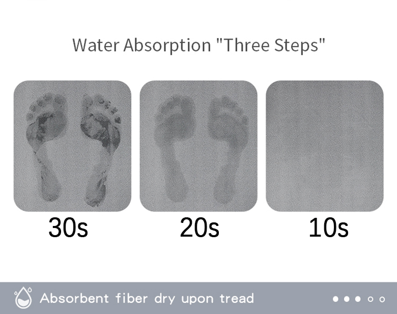 Soft Non Slip Customized Diatomite Bath Mat for Bathroom Absorbent Floor Customization