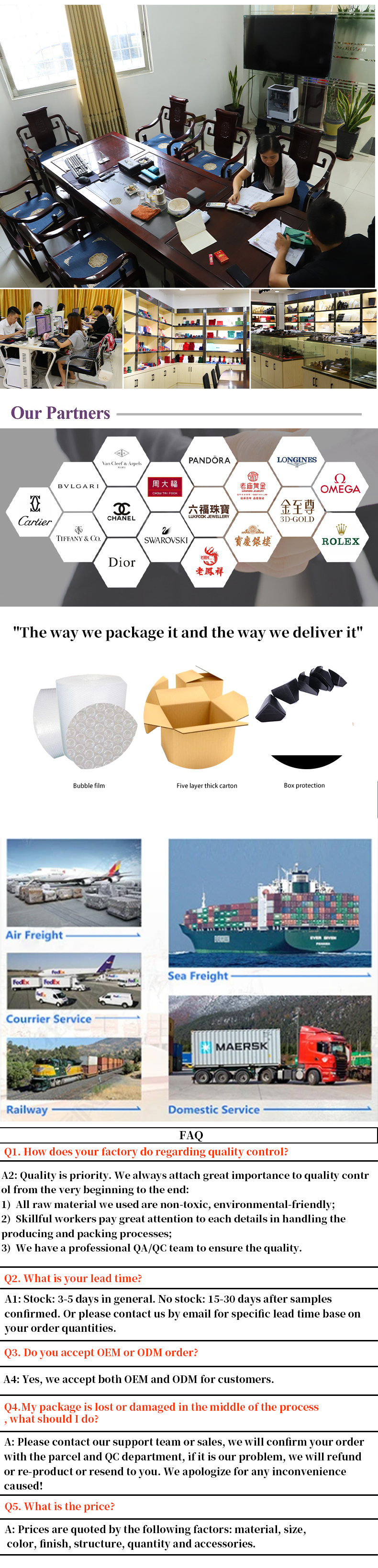 Custom Elegant Jewelry Packaging Box in PU Leather for Rings Necklaces and Bracelets