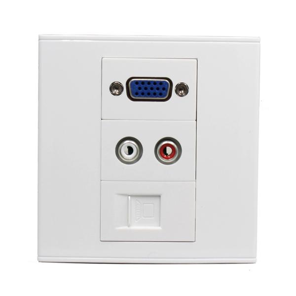 Buy cheap VGA Audio Network Port Modular Faceplate Wall Plate Outlet Terminal Block Socket Panel from wholesalers