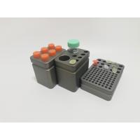 Buy cheap Experiment Metal Test Tube Rack , 6*15ml metal Centrifuge Tube Holder Cooling product