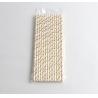 Buy cheap Black Stripe Jumbo Paper Straws Eco Friendly and Disposable for Bubble Tea Drinking from wholesalers